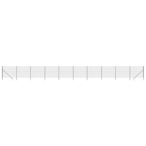 vidaXL Wire Mesh Fence Anthracite 1.6x25 m Galvanised Steel