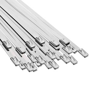 vidaXL Cable Tie 25 pcs 4.6 x 700 mm Silver
