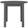 vidaXL Coffee Table Grey &Oslash; 55x45 cm Solid Wood Pine