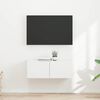 vidaXL TV Wall Cabinet 2 pcs White 39 x 31 x 29.5 cm Engineered Wood