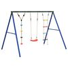 vidaXL Outdoor Swing Set with Swing. Ladder. Disc Swing