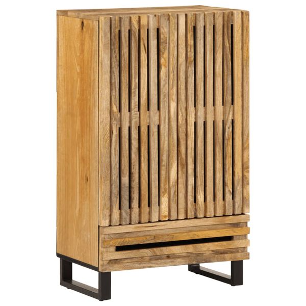 vidaXL Highboard 60x34x100 cm Solid Wood Rough Mango