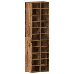 vidaXL Shoe Cabinet Old Wood 54x34x183 cm Engineered Wood