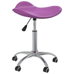 vidaXL Salon Spa Stool Purple Faux Leather
