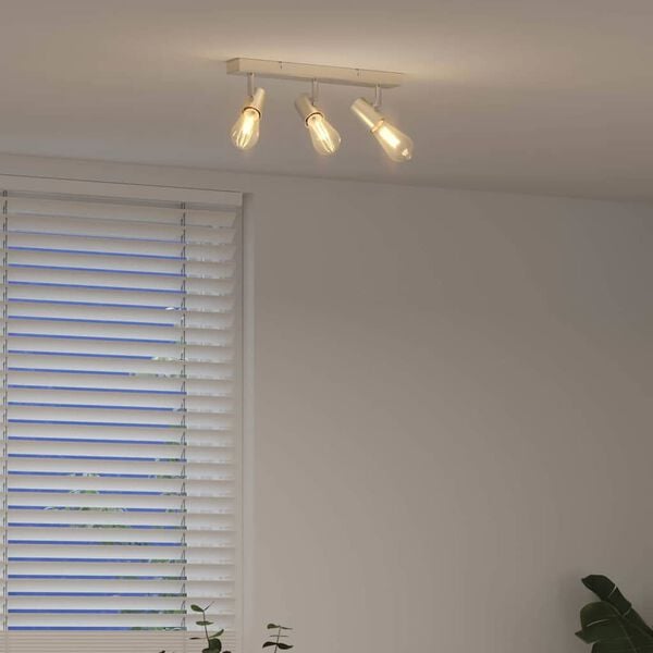 vidaXL Ceiling Spotlight Nickel 38 x 6.5 x 11.5 cm Metal