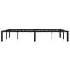 vidaXL Metal Bed Frame without Mattress Black 135x190cm