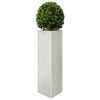 vidaXL Garden Planter Triangular 30x26x75 cm Stainless Steel