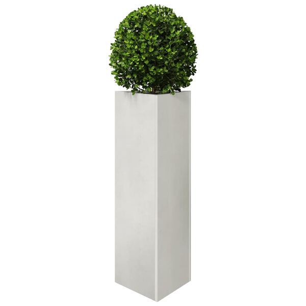 vidaXL Garden Planter Triangular 30x26x75 cm Stainless Steel