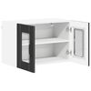 vidaXL Kitchen Cabinet 2 pcs Black 60 x 31 x 40 cm Engineered Wood