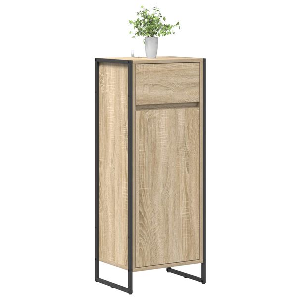 vidaXL Bathroom Cabinet Sonoma 40 x 30 x 100 cm Engineered Wood