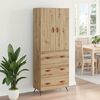 vidaXL Highboard Artisan Oak 69.5 x 34 x 180 cm Engineered Wood