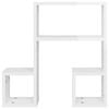 vidaXL Wall Shelf 2 pcs High Gloss White 50x15x50 cm Engineered Wood
