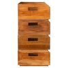 vidaXL Wine Racks 4 pcs for 16 Bottles Solid Mahogany Wood