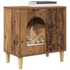 vidaXL Cat House Old Wood 51 x 30 x 52 cm Engineered Wood