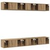 vidaXL TV Cabinet Set Wall-mounted 6 pcs Artisan Oak Engineered Wood