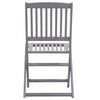 vidaXL Folding Outdoor Chairs 4 pcs Solid Acacia Wood