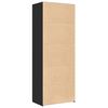 vidaXL Highboard Black 70x42.5x185 cm Engineered Wood