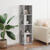vidaXL Corner Cabinet Concrete Grey 33x33x132 cm Engineered Wood
