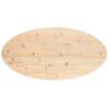vidaXL Table Top 110x55x2.5 cm Solid Wood Pine Oval