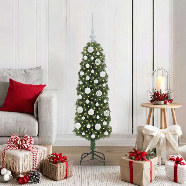 vidaXL Artificial Christmas Tree with 150 LEDs with Stand Green 120 cm