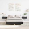 vidaXL Bed Frame No Mattress Black 140x190 cm Engineered Wood