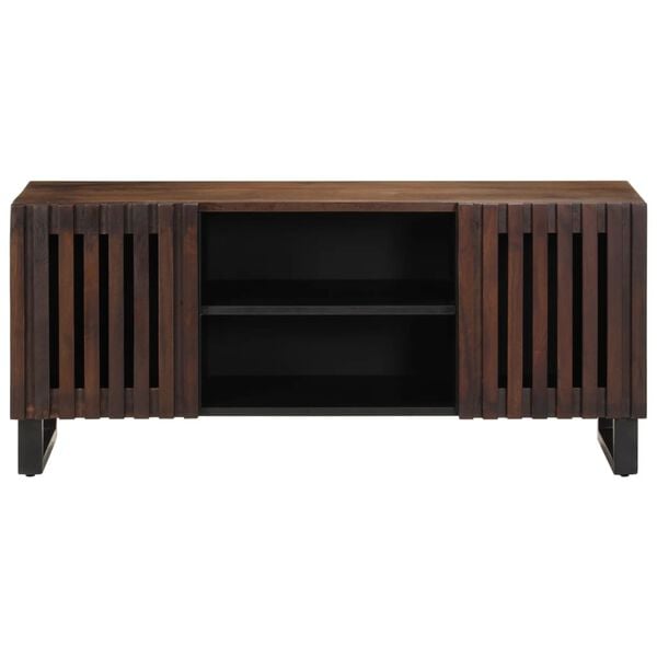 vidaXL TV Cabinet Brown 105x34x46 cm Solid Wood Mango