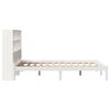 vidaXL Bookcase Bed without Mattress White 150x200 cm King Size Solid Wood Pine