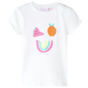 vidaXL Kids' T-shirt Ecru 116