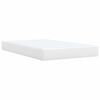 vidaXL Box Spring Bed with Mattress White 120x190 cm Faux Leather
