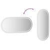 vidaXL LED Bathroom Mirror 100x45 cm Oval