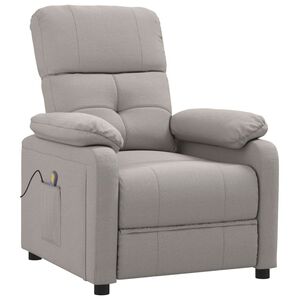 vidaXL Massage Chair Taupe Fabric