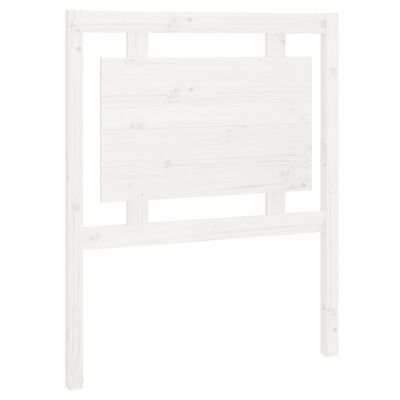 vidaXL Bed Headboard White 80.5x4x100 cm Solid Pine Wood