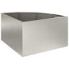 vidaXL Corner Planter Silver 60 x 60 x 35 cm Stainless steel