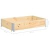 vidaXL Raised Bed 50x100 cm Solid Pine Wood (310052 )