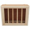 vidaXL Rabbit Hay Feeder 25x18.5x20.5 cm Solid Wood Fir