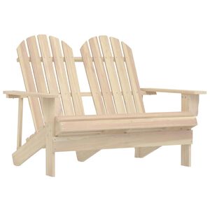 vidaXL Garden Chair | Natural Wood | Solid Fir Wood | Standard | Ergonomic