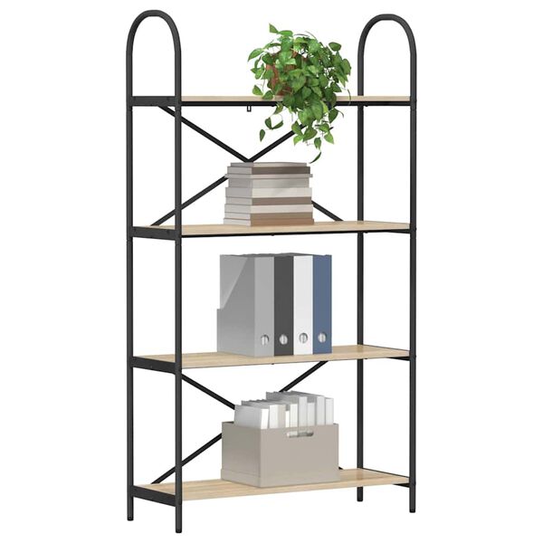 vidaXL Bookshelf Sonoma Oak 80 x 30 x 146 cm Engineered wood