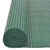 vidaXL Double-Sided Garden Fence PVC 90x500 cm Green