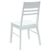 vidaXL Dining Chairs 2 pcs White 43 x 54 x 89 cm Solid Rubber Wood