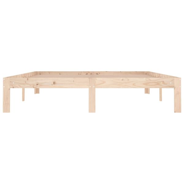 vidaXL Bed Frame without Mattress Solid Wood 150x200cm King Size