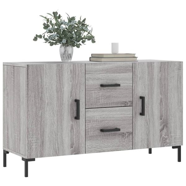 vidaXL Sideboard Grey Sonoma 100x36x60 cm Engineered Wood