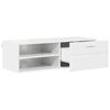vidaXL Wooden Cabinet with Drawer High Gloss White 100.5 x 39 x 30 cm