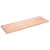 vidaXL Table Top Light Brown 180x60x(2-4) cm Treated Solid Wood Oak