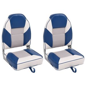 vidaXL Foldable Boat Seats 2pcs with High Back 39x43x58 cm