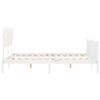 vidaXL Bed Frame without Mattress White 160x200 cm Solid Wood Pine