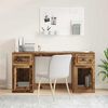vidaXL Desk with Cabinet Old Wood 154.5 x 50 x 75 cm Engineered Wood
