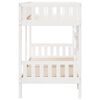 vidaXL Bunk Bed White 90x200 cm Solid Wood Pine