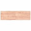 vidaXL Table Top Light Brown 160x50x(2-4)cm Treated Solid Wood Live Edge