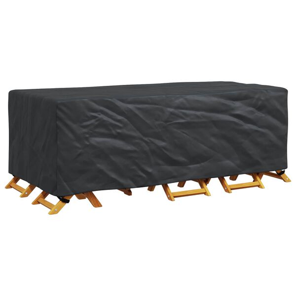 vidaXL Furniture Cover Plain Black 229 x 113 x 73 cm 210D