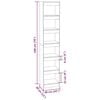 vidaXL Book Cabinet/Room Divider White 40x30x198 cm
